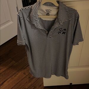 GTB Striped Black & White Polo Shirt - Kids